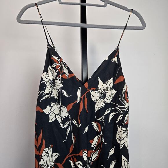Rag and Bone Mallory Floral Silk Midi Dress Twill Slip Tank Indie Small - Picture 3 of 9